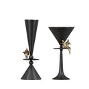 DecorBites™ Geometric Bronze Vase for Home Decor