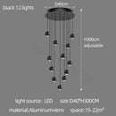 DecorBites™ Globe Lens Metal Chandelier for Living Room Kitchen Bedroom Cafe Staircase Villa