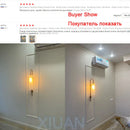 DecorBites™ E27 Glass Wall Light in Smoke Gray Amber Milky White Green for Bedroom Living Room