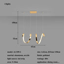 DecorBites™ Gold Irregular LED Pendant Lights for Modern Living & Dining Room Lighting