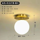 DecorBites™ Gold Ball Glass Ceiling Lamp: Modern Nordic Living Room Lights for Loft Decor