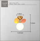 DecorBites™ Frost Glass Ceiling Chandelier for Home Indoor Lighting