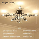 DecorBites™ Crystal Ceiling Chandelier LED Light Fixture for Living Room Bedroom Kitchen