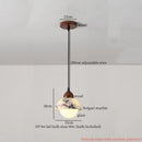DecorBites™ Cream Marble LED Pendant Light: Modern Nordic Hanging Lamp for Living, Bedroom, Kitchen