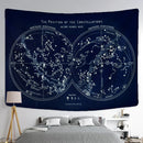 DecorBites™ Cosmic Constellation Compass Tapestry: Abstract Psychedelic Witchcraft Wall Hanging