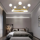 DecorBites™ Crown LED Chandelier: Elegant Ring Lustre for Kids' Room Ceiling Lighting