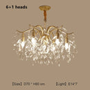 DecorBites™ Crystal Branch Chandelier: Modern Minimalist Luxury Lighting for Living Room and Bedroom