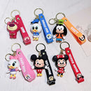 Disney Cartoon Anime Accessories Mickey Keychain Cute Minnie Keyring Student Bag Pendant Hanging Car Key Chain Couple Kids Gift