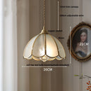 DecorBites™ Antique Glass LED Pendant Lamp, Adjustable Loft Kitchen Light Fixture