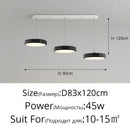 DecorBites™ Circular Modern Chandelier Pendant Light Dimmable Indoor Lamp for Dining & Kitchen Island