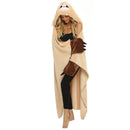DecorBites™ Cute Sloth Flannel Shawl Blanket for Cozy Autumn & Winter Warmth