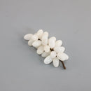 DecorBites™ Jade Grape Sculpture Handmade Desk Decor Fruit Figurine