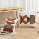 DecorBites™ Half-circle Tufted Cotton Canvas Embroidery Throw Pillow Cover - Modern & Stylish