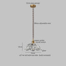 DecorBites™ Clear Glass LED Hanging Lamp French Style Pendant Light for Home Decor