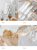 DecorBites™ Crystal Ceiling Chandelier: Modern European Style, High-class Luxury for Living Room, Dining Room