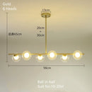DecorBites™ Glass Ball Pendant Chandeliers - Modern LED Hanging Lights for Home Decor