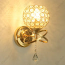 DecorBites™ Crystal Wall Light: Elegant Bedroom Bedside Lamp E27 Sconce, European Design