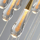 DecorBites™ Crystal Luxury Ceiling Chandelier Staircase Pendant Light for Home Decor