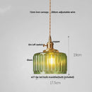 DecorBites™ Brass Glass LED Pendant Lights: Modern Nordic Hanging Lamp for Home Decor