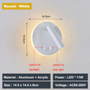 DecorBites™ Adjustable 10W Wall Light Sconce Lamp with Switch - Hotel Bedroom Study Reading