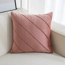 DecorBites™ Hand Pleat Embroidered Cushions 30x50/45x45cm Beige Pink Nordic Style Pillowcase