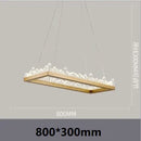 DecorBites™ Crystal LED Pendant Lights: Modern Gold Black Industrial Lamp