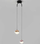 DecorBites™ Glass Ball Dual Head Pendant Light for Bedroom, Modern LED Chandeliers