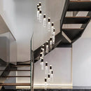 DecorBites™ Crystal Chandelier: Stylish Stair Pendant Lamp for Living Room & Interior Lighting