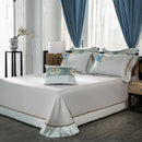 DecorBites™ 200S Embroidered Egyptian Cotton Bedding Set Queen King Sheets Duvet Cover
