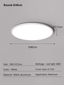 DecorBites™ LED Ceiling Light: Nordic Style Ultra Thin Square Lamp for Living Room and Bedroom