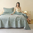 DecorBites™ Cotton Three-Layer Towel Blanket with Pillow - Summer Cool Quilt