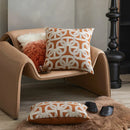 DecorBites™ Jacquard Crochet Pillow Covers in Yellow-brown for Elegant Home Decor