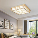 DecorBites™ Japanese Wooden Square LED Ceiling Lights for Modern Living Room and Kitchen
