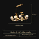 DecorBites™ Jade Zinc Alloy Chandelier for Living Room, Restaurant, Hall - Elegant Chinese Design