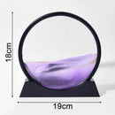 7-inch Quicksand Sand View Deep Sea Art Picture Hourglass 3D Dynamic Display Motion Sand Painting Home Office Decoration Gifts