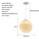 DecorBites™ Cream Moon LED Pendant Chandelier: Modern Living Room Kitchen Bedroom Lighting