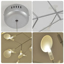 DecorBites™ Luxe Chandelier: Modern Nordic Ceiling Light for Living & Dining Room