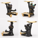 DecorBites™ French Bulldog Tray Statue: Stylish Bulldog Storage Decor for Modern Home & Office.