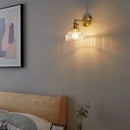 DecorBites™ Clear Glass LED Wall Light Copper Pull Chain Switch Modern Wandlamp