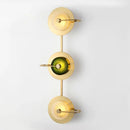 DecorBites™ Green Crystal Wattle Circle Wall Lamp - Nordic Minimalist Art Deco Lights