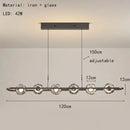DecorBites™ Glass LED Chandelier Pendant Light for Home Bedroom Foyer Lighting