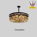 DecorBites™ Dual Purpose Crystal Chandelier Ceiling Lamp for Bedroom Living Room