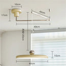 DecorBites™ Cream Iron Art Chandelier LED Pendant Light for Bedroom Living Room