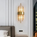 DecorBites™ Gold Stainless Steel LED Wall Sconce for Elegant Indoor Lighting