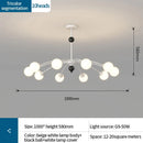 DecorBites™ Cream Wind Chandelier: Luxury Postmodern Hall Lamp for Living Room, Bedroom, and Restaurant