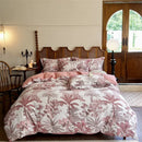 Floral cream egyptian cotton bedding sets bedroom print duvet cover