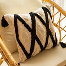 DecorBites™ Geometric Embroidered Cushion Cover - Elegant Home Sofa Decoration