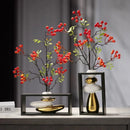 DecorBites™ Geometric Golden Rockery Vase Stack for Home Decor
