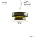 DecorBites™ Large Glass Pendant Light Dining Table Kitchen Island Lamp