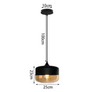 DecorBites™ Glass Shade Pendant Light, Industrial Kitchen Restaurant Decor Lighting
